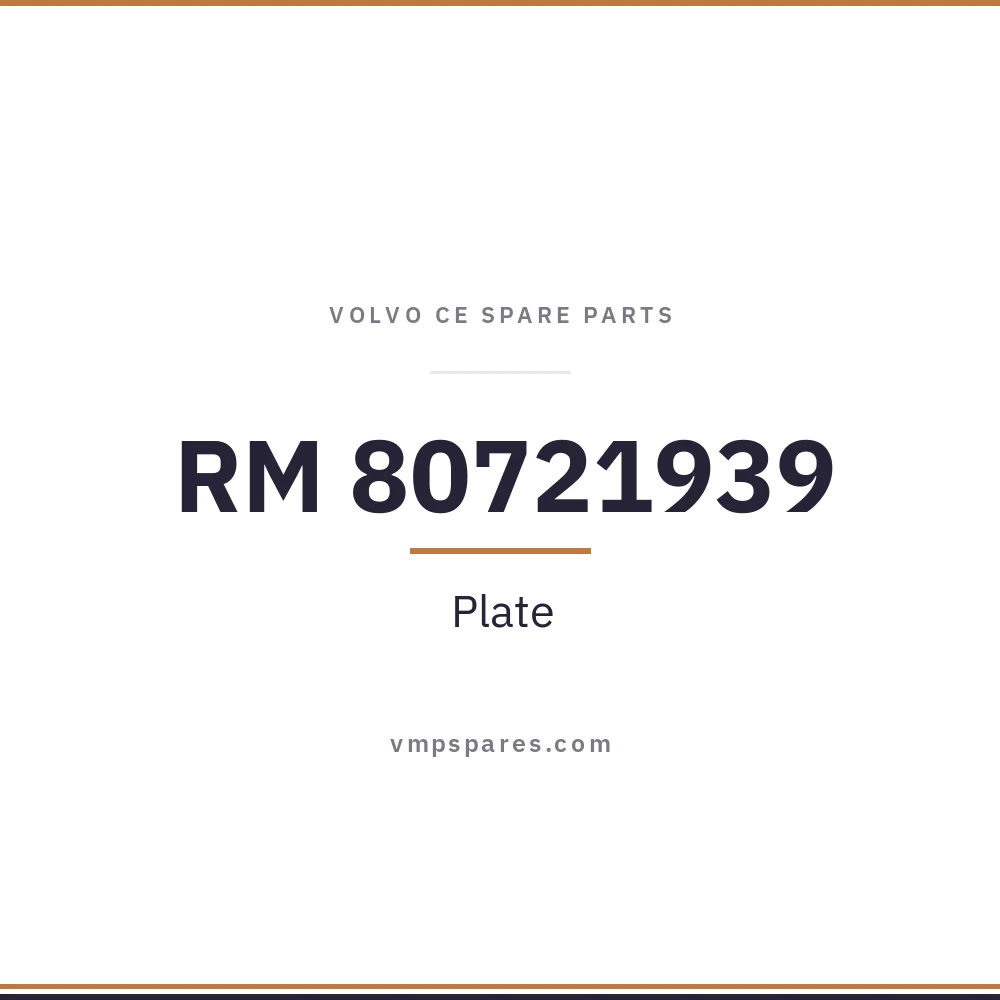 RM 80721939 – Plate