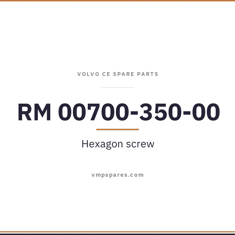 RM 00700-350-00 – Hexagon screw