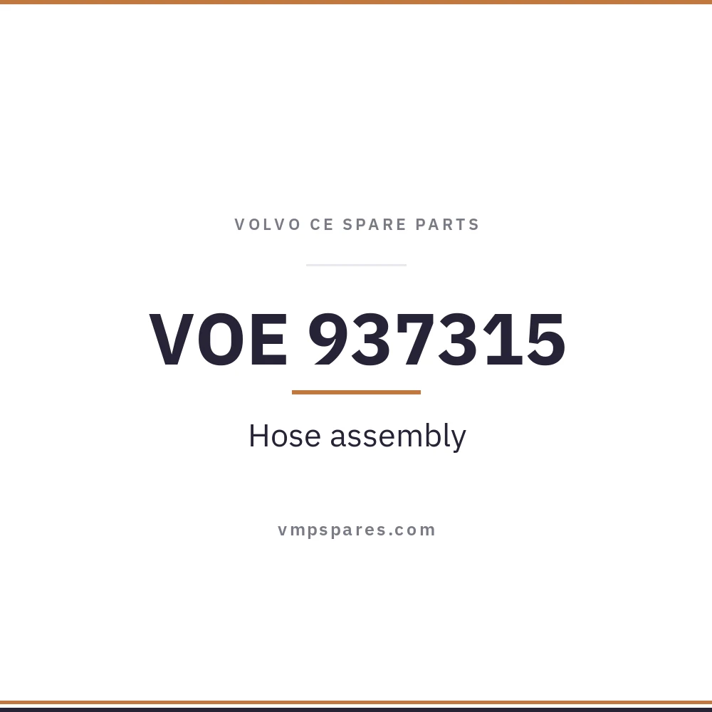 VOE 937315 – Hose assembly