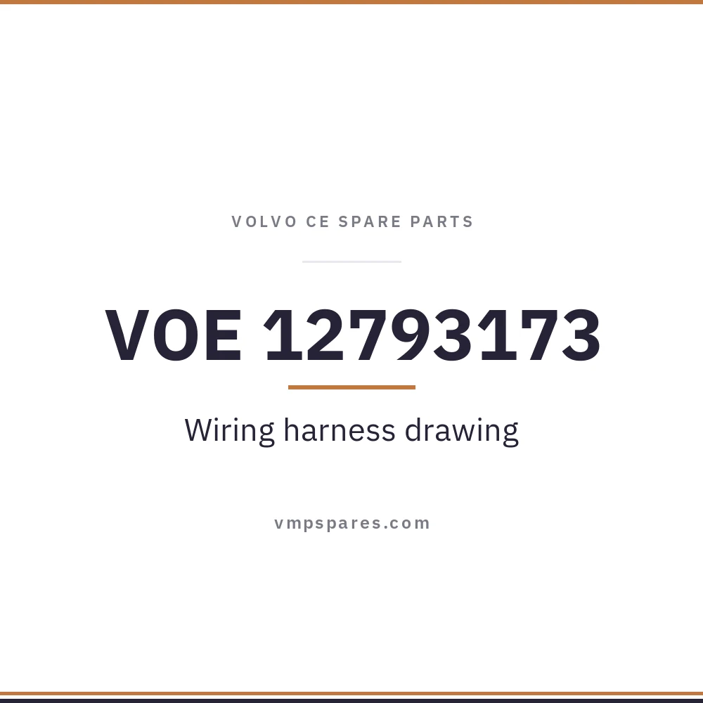 VOE 12793173 – Wiring harness drawing