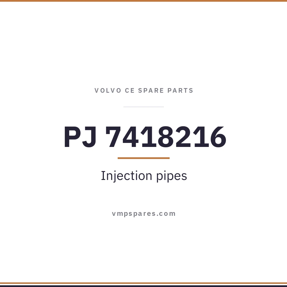PJ 7418216 – Injection pipes