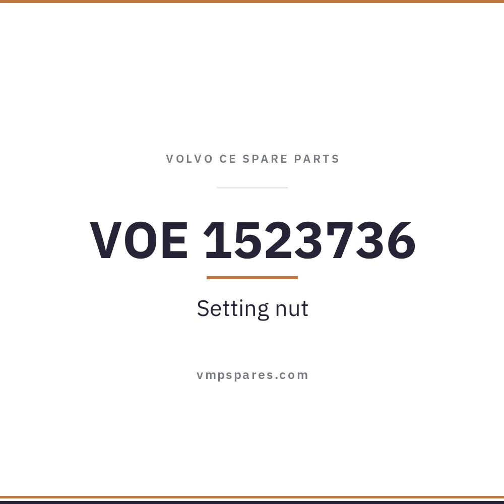 VOE 1523736 – Setting nut