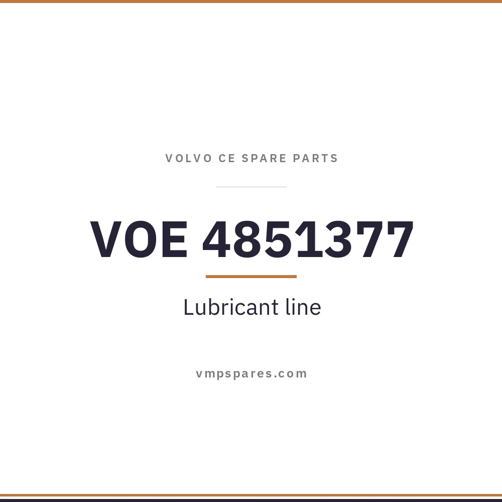 VOE 4851377 – Lubricant line
