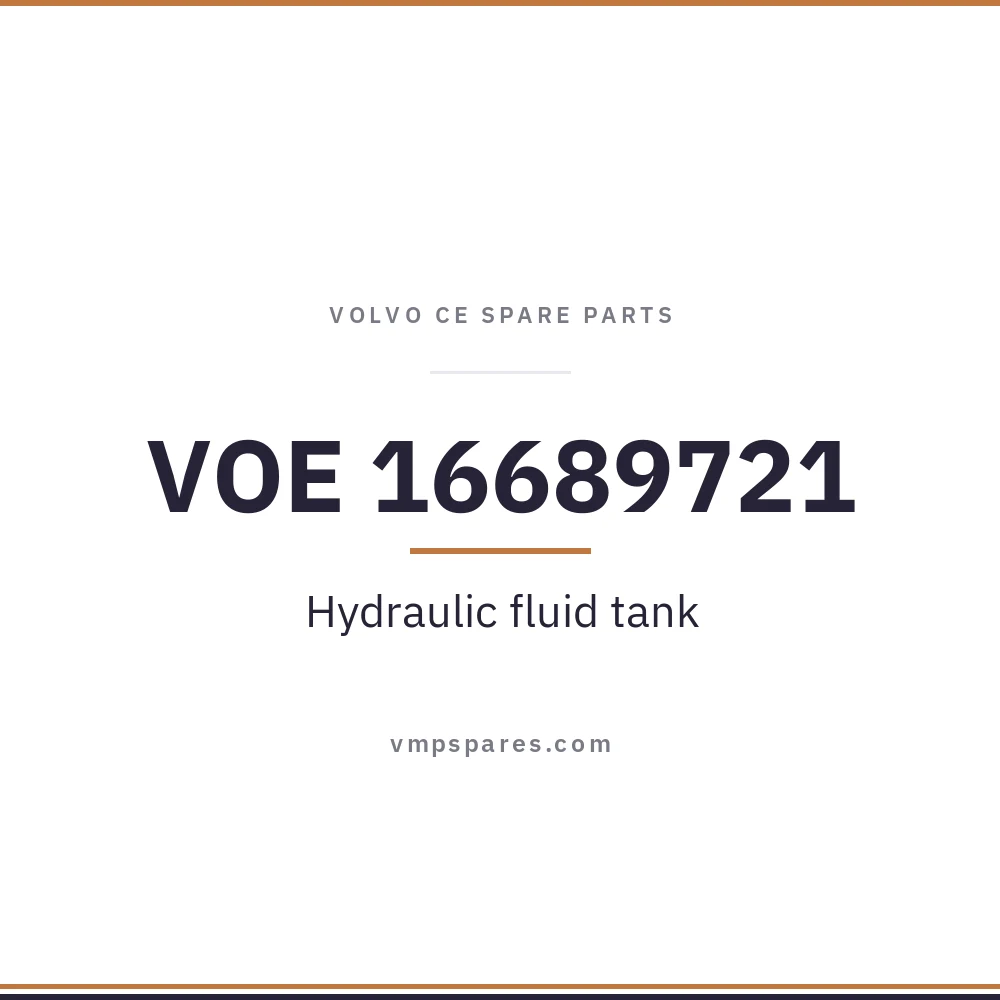 VOE 16689721 – Hydraulic fluid tank