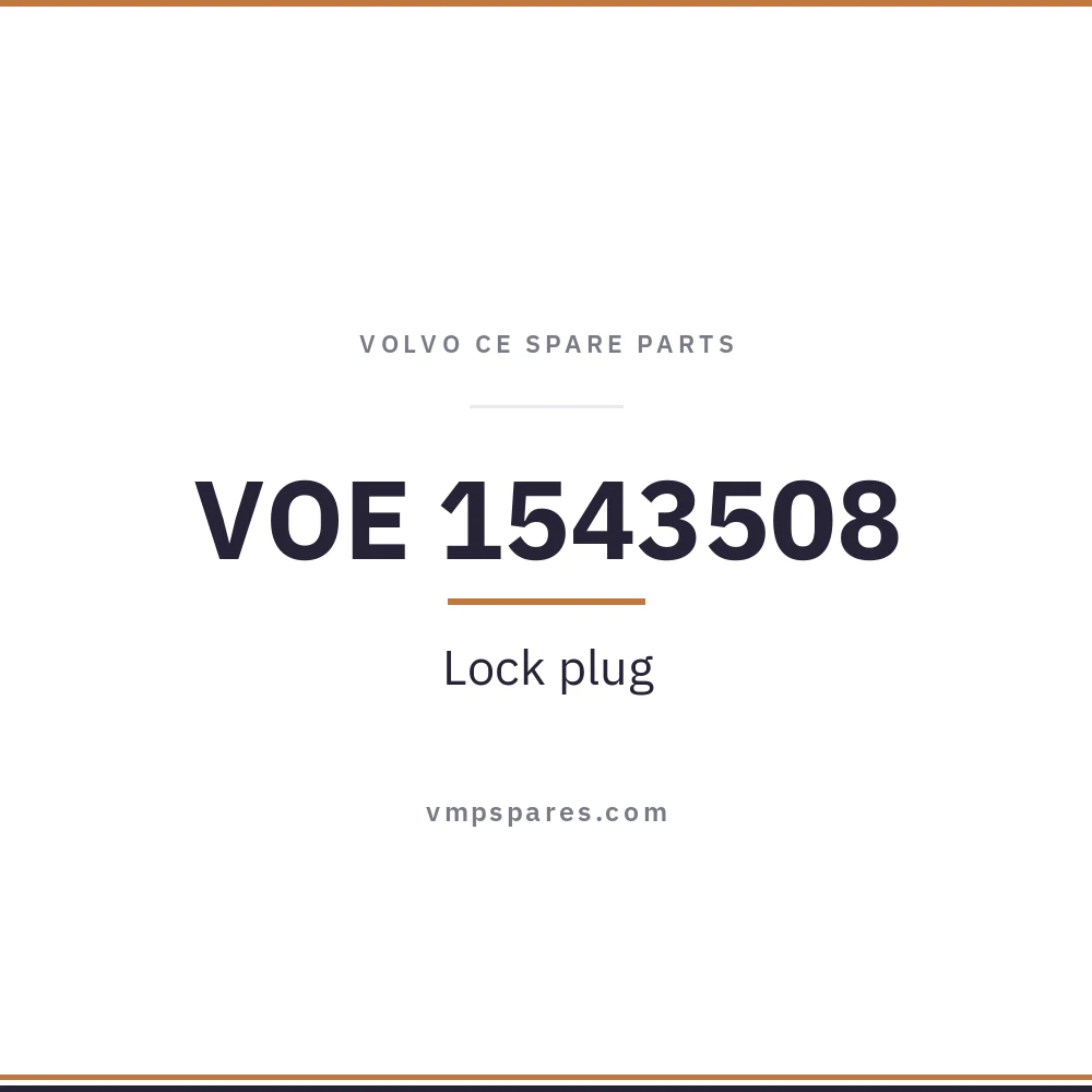 VOE 1543508 – Lock plug
