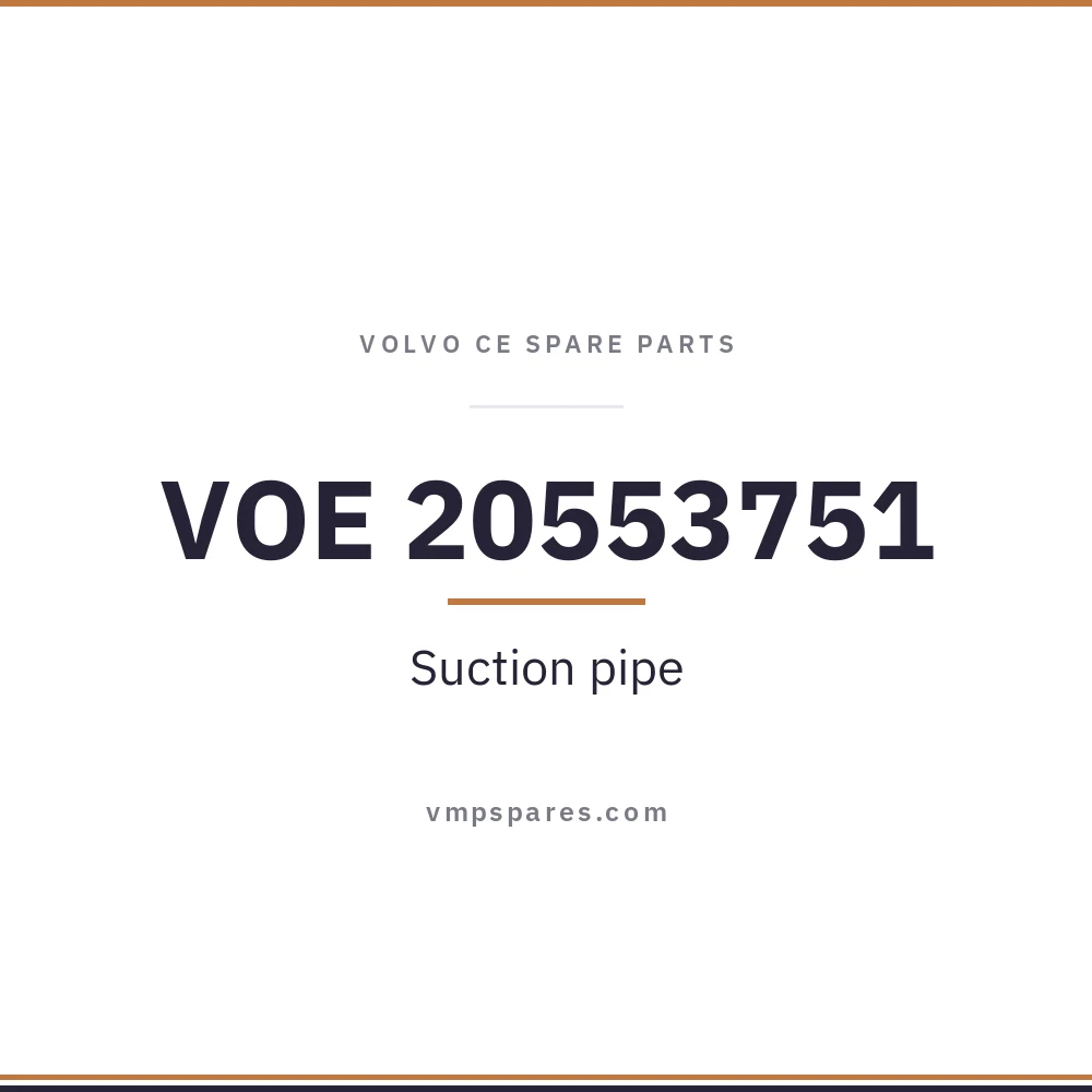 VOE 20553751 – Suction pipe