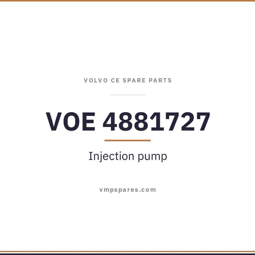 VOE 4881727 – Injection pump