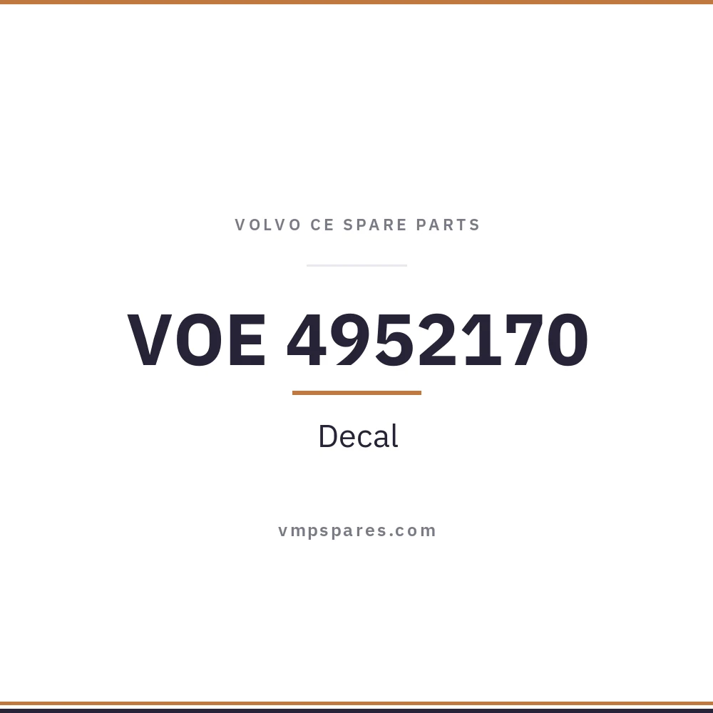 VOE 4952170 – Decal