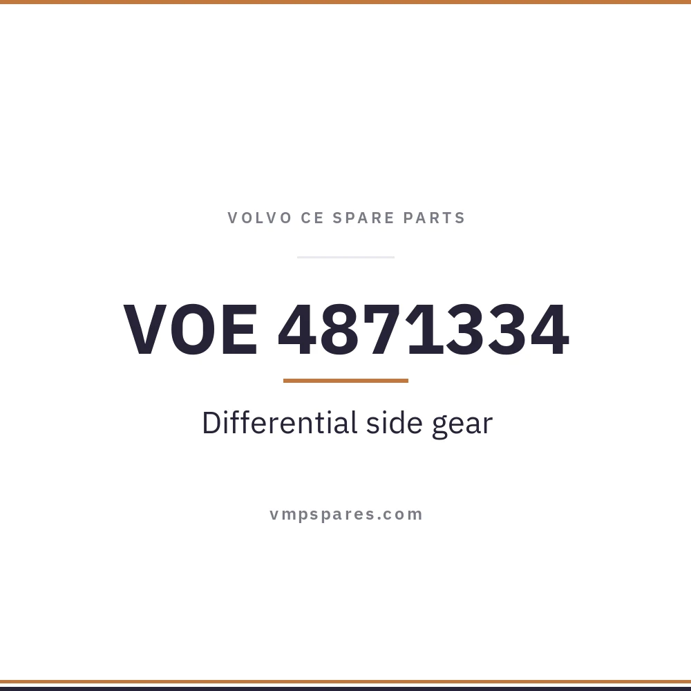 VOE 4871334 – Differential side gear
