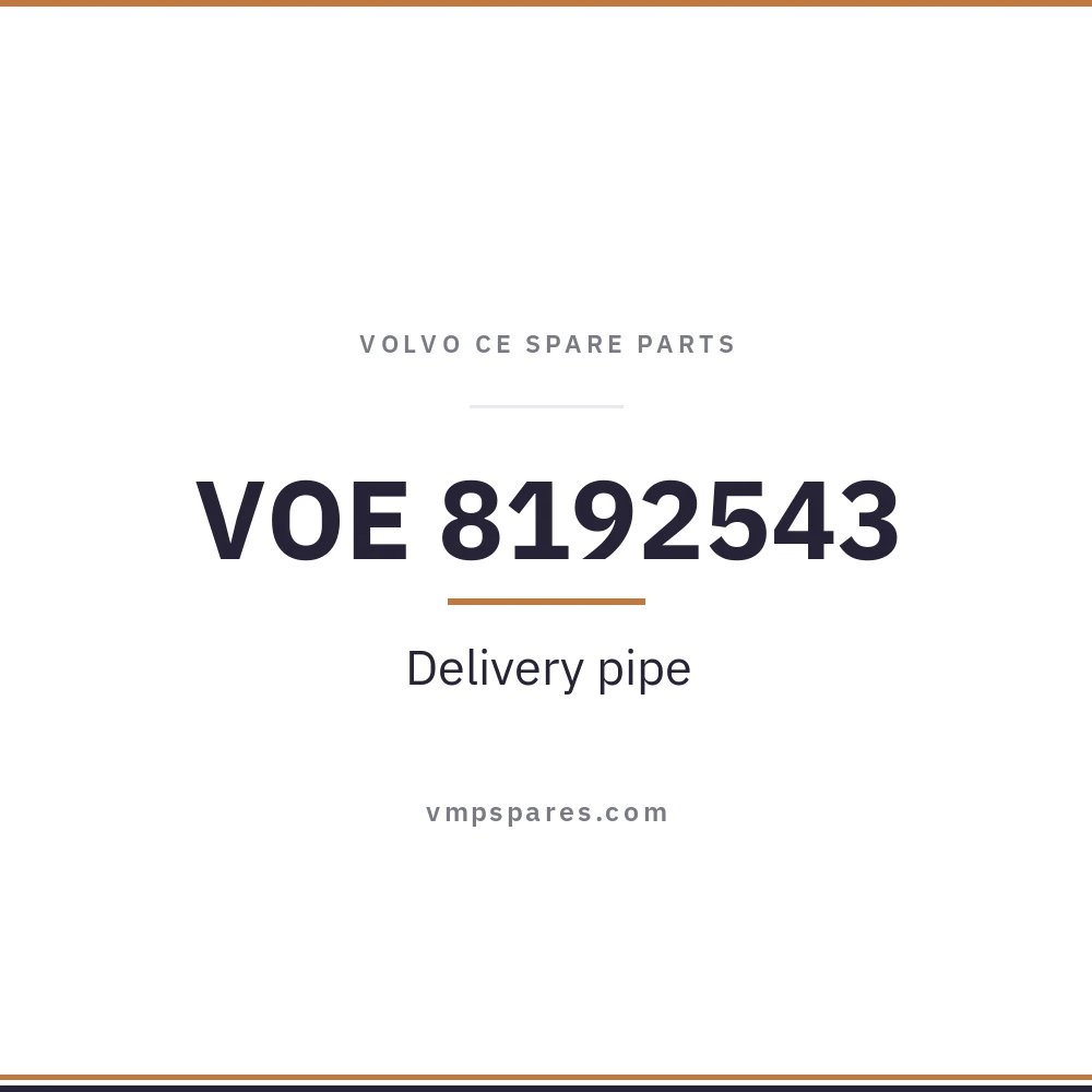 VOE 8192543 – Delivery pipe