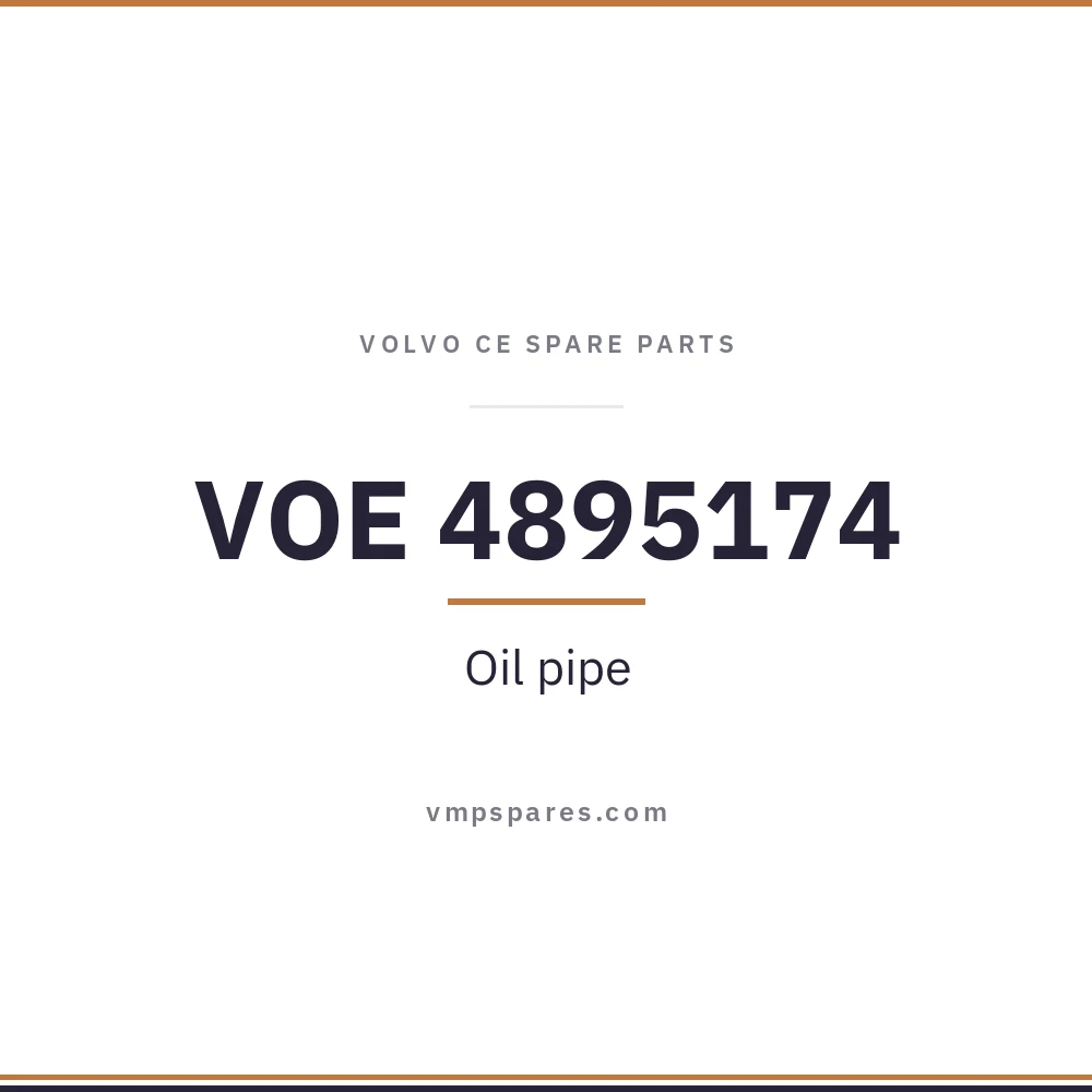 VOE 4895174 – Oil pipe
