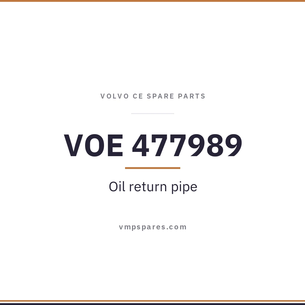 VOE 477989 – Oil return pipe