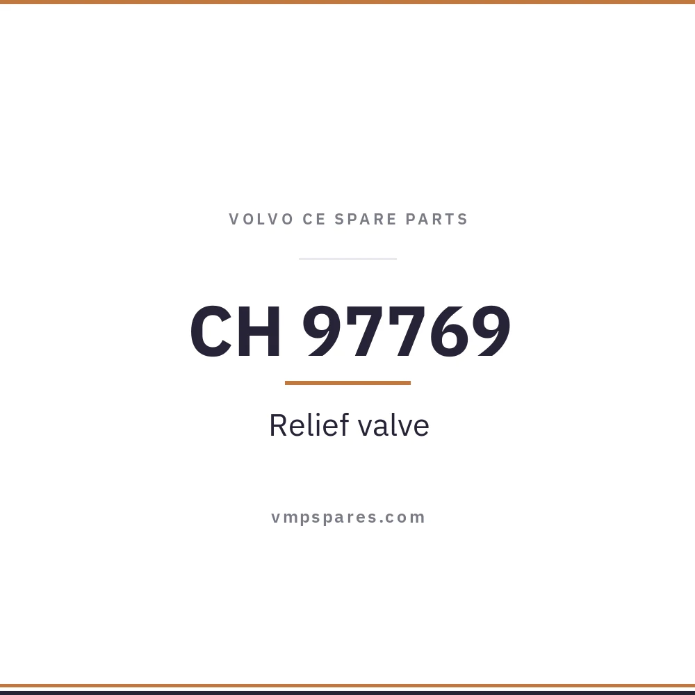 CH 97769 – Relief valve