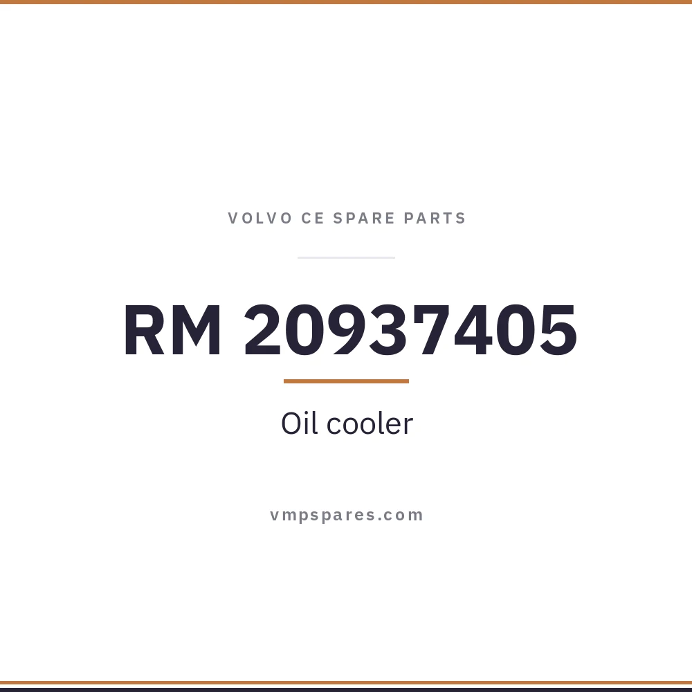 RM 20937405 – Oil cooler