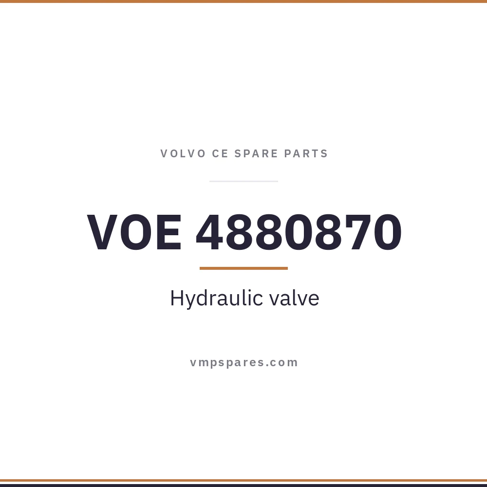 VOE 4880870 – Hydraulic valve