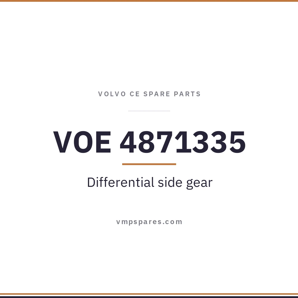 VOE 4871335 – Differential side gear