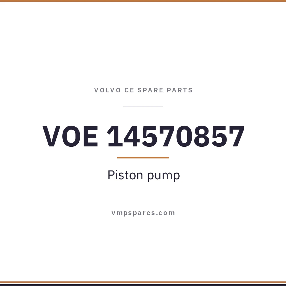 VOE 14570857 – Piston pump