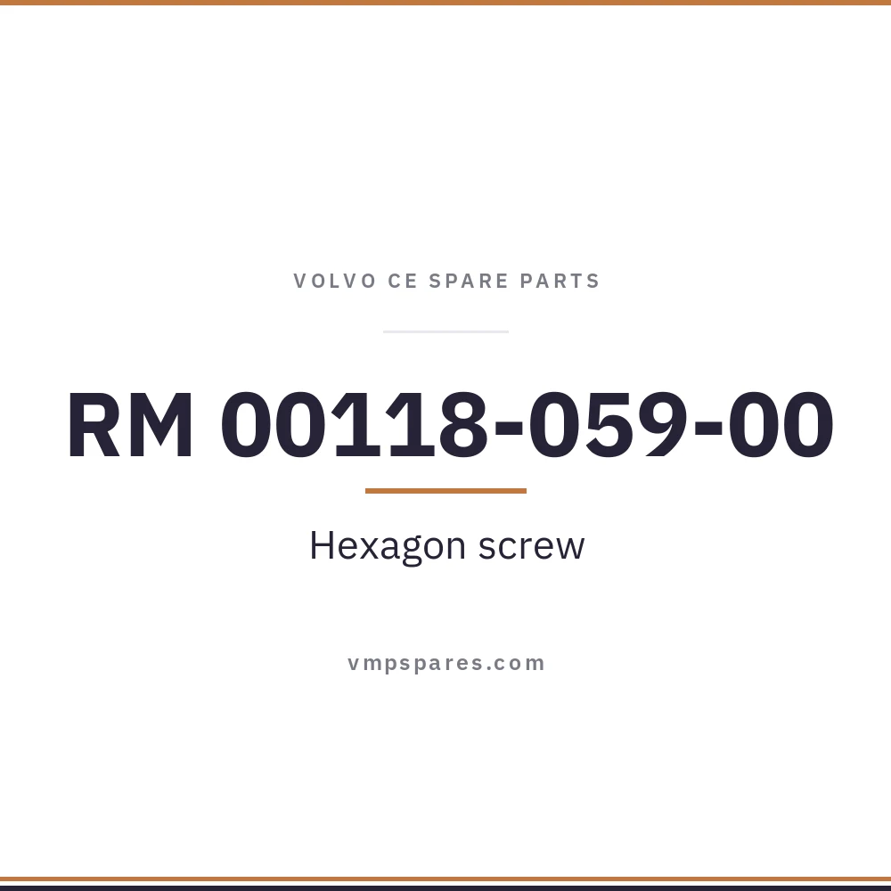 RM 00118-059-00 – Hexagon screw
