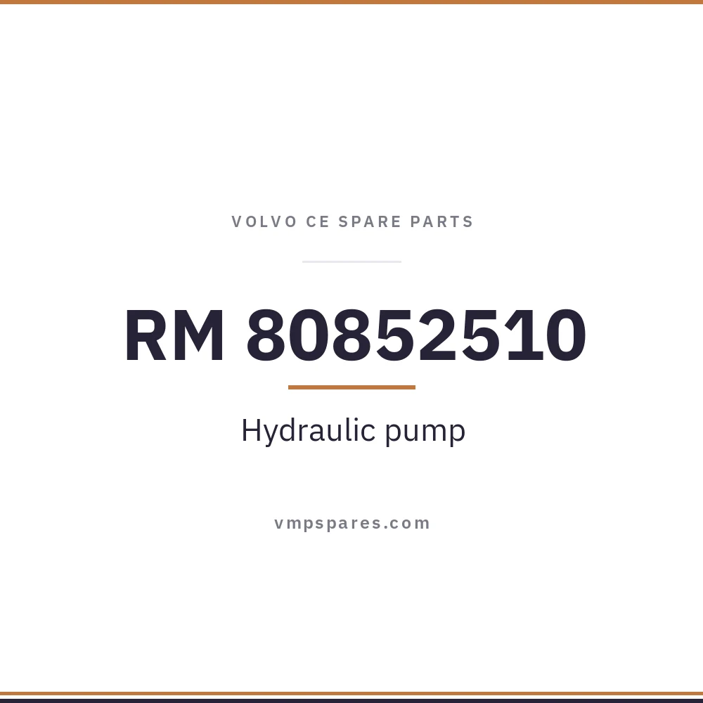 RM 80852510 – Hydraulic pump