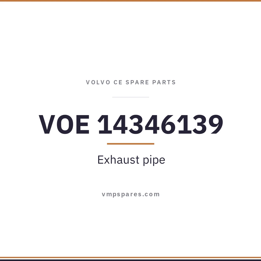 VOE 14346139 – Exhaust pipe