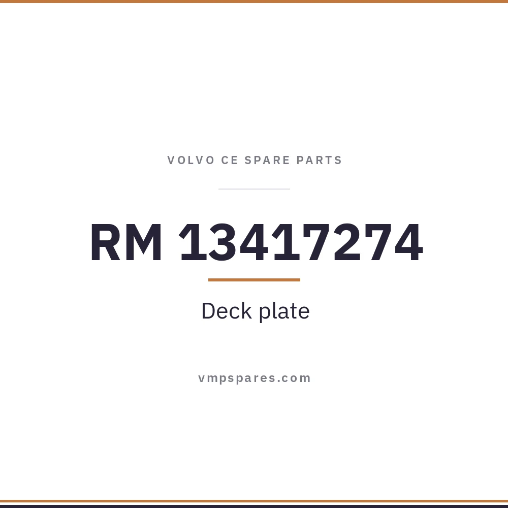 RM 13417274 – Deck plate