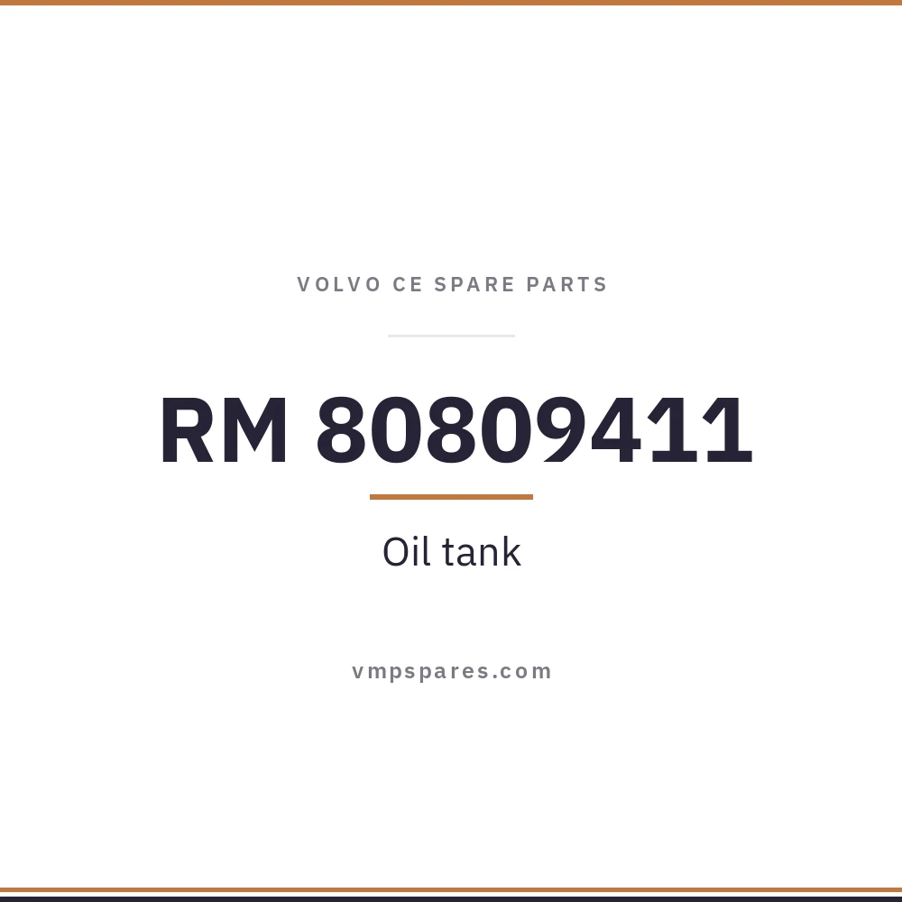 RM 80809411 – Oil tank