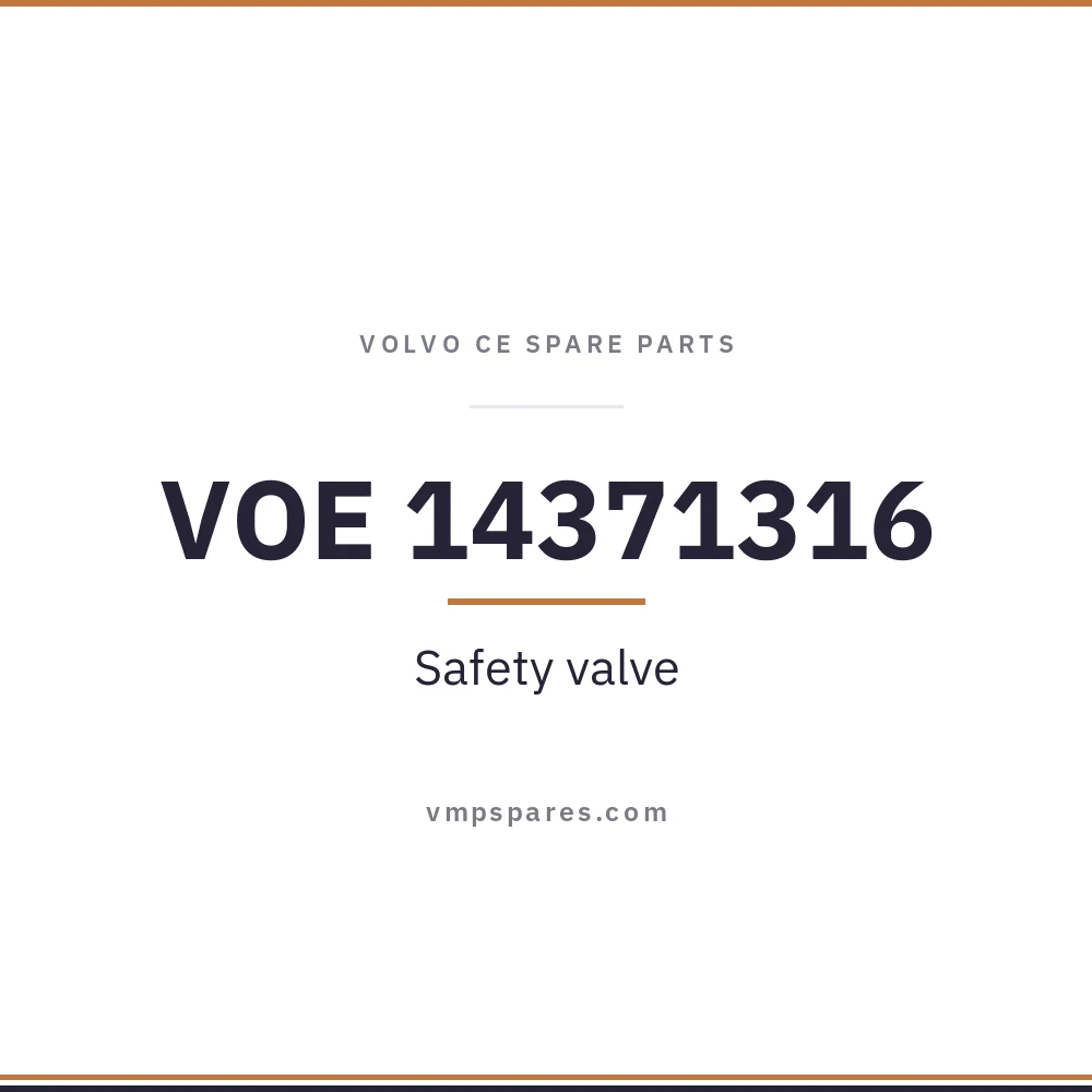 VOE 14371316 – Safety valve