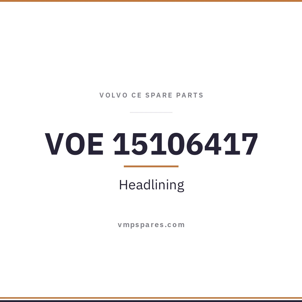 VOE 15106417 – Headlining