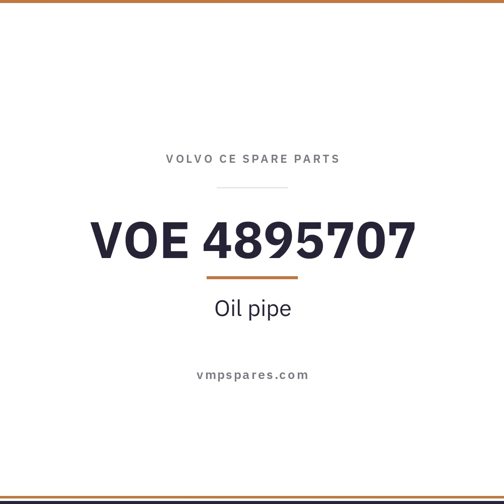 VOE 4895707 – Oil pipe