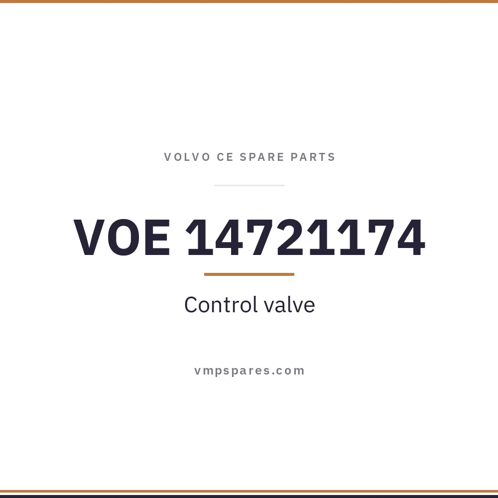 VOE 14721174 – Control valve