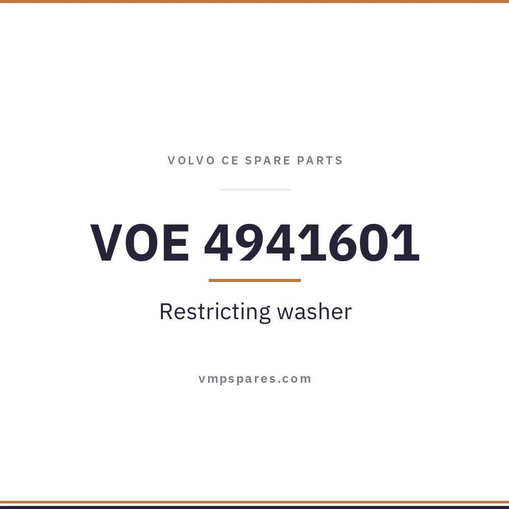 VOE 4941601 – Restricting washer