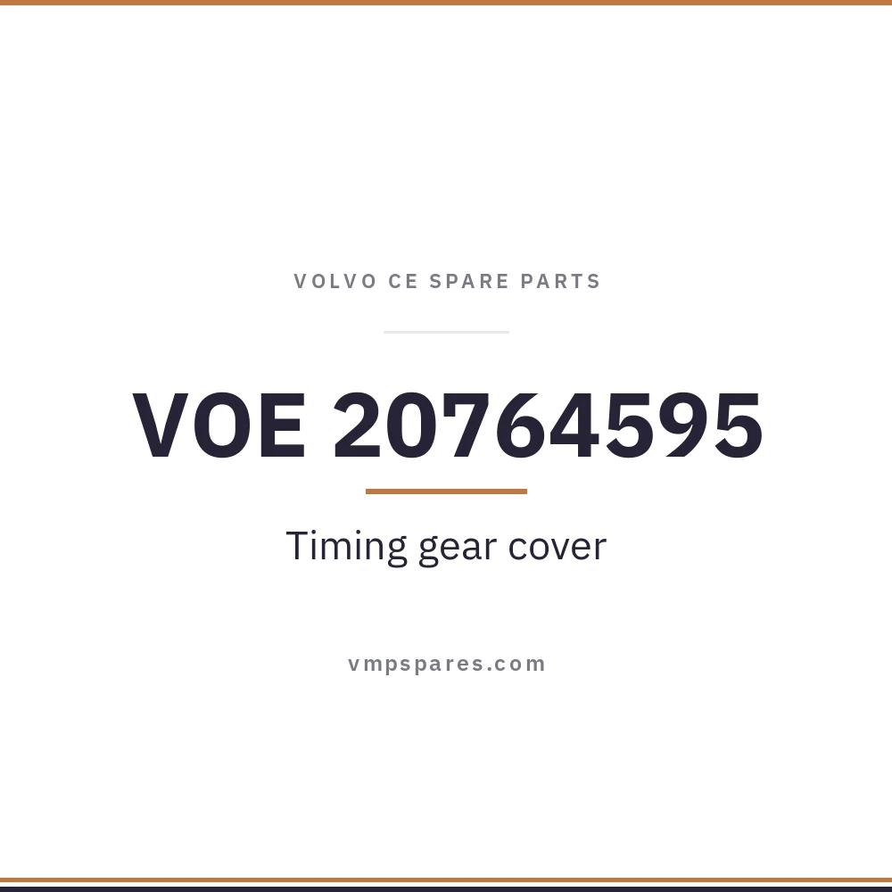 VOE 20764595 – Timing gear cover