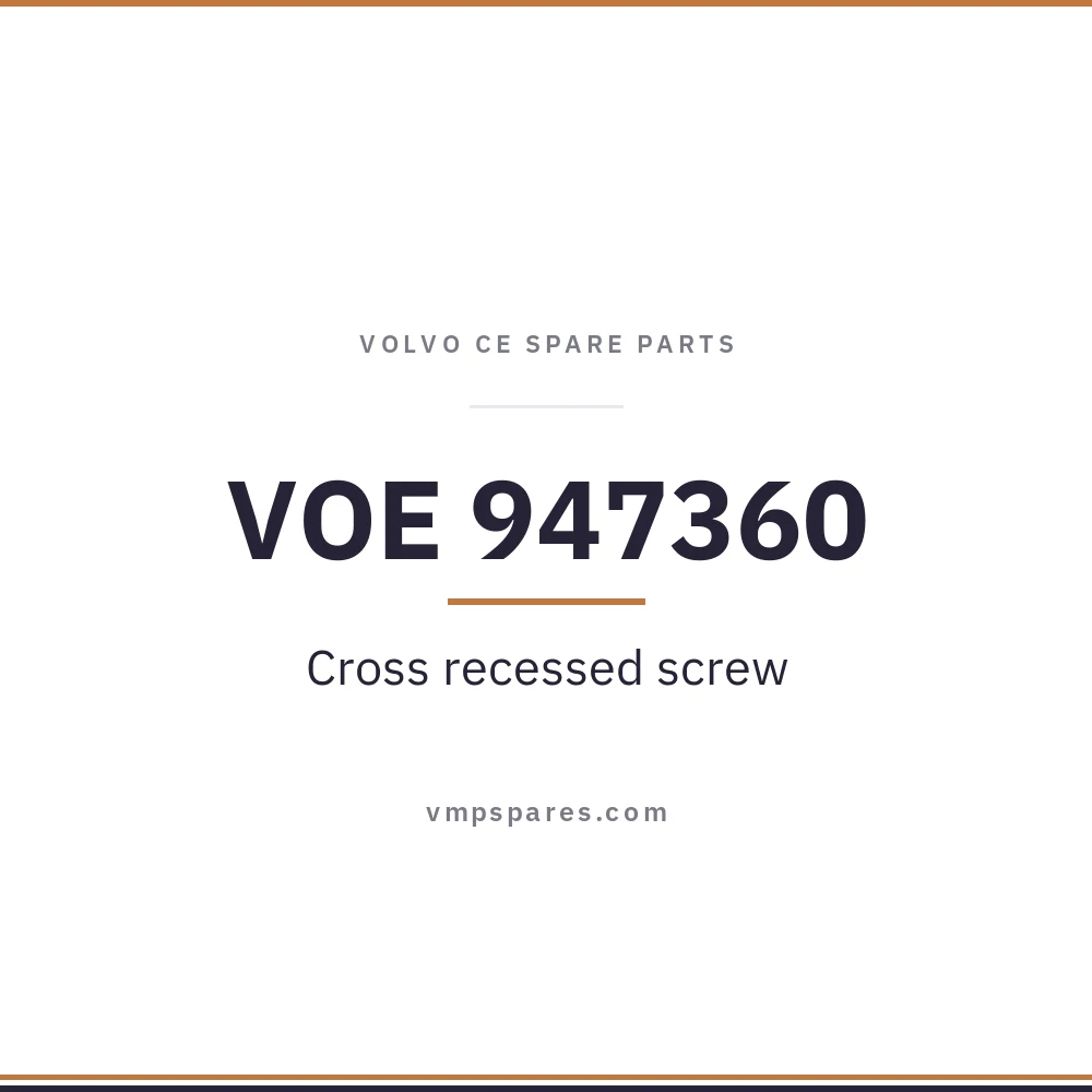 VOE 947360 – Cross recessed screw
