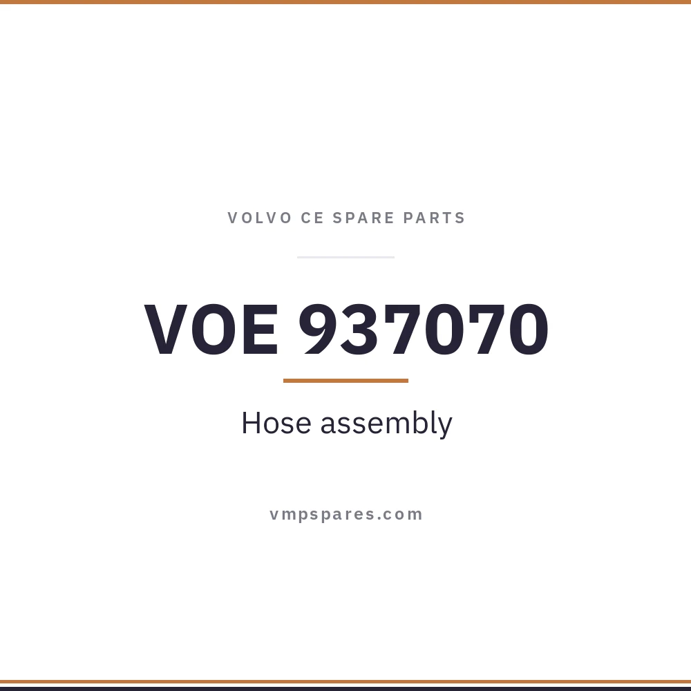 VOE 937070 – Hose assembly