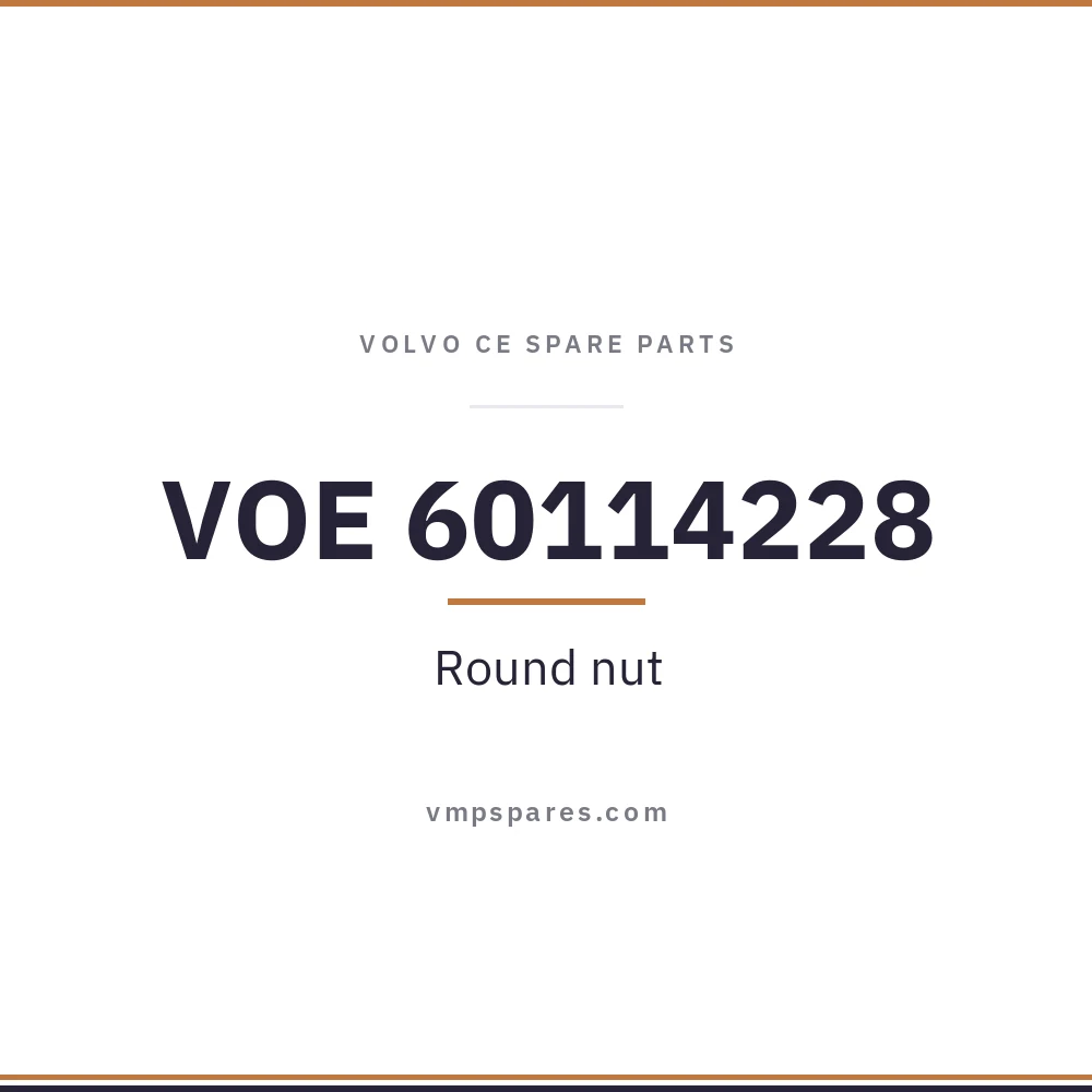VOE 60114228 – Round nut