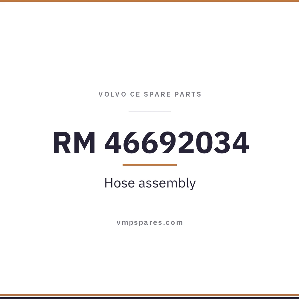 RM 46692034 – Hose assembly