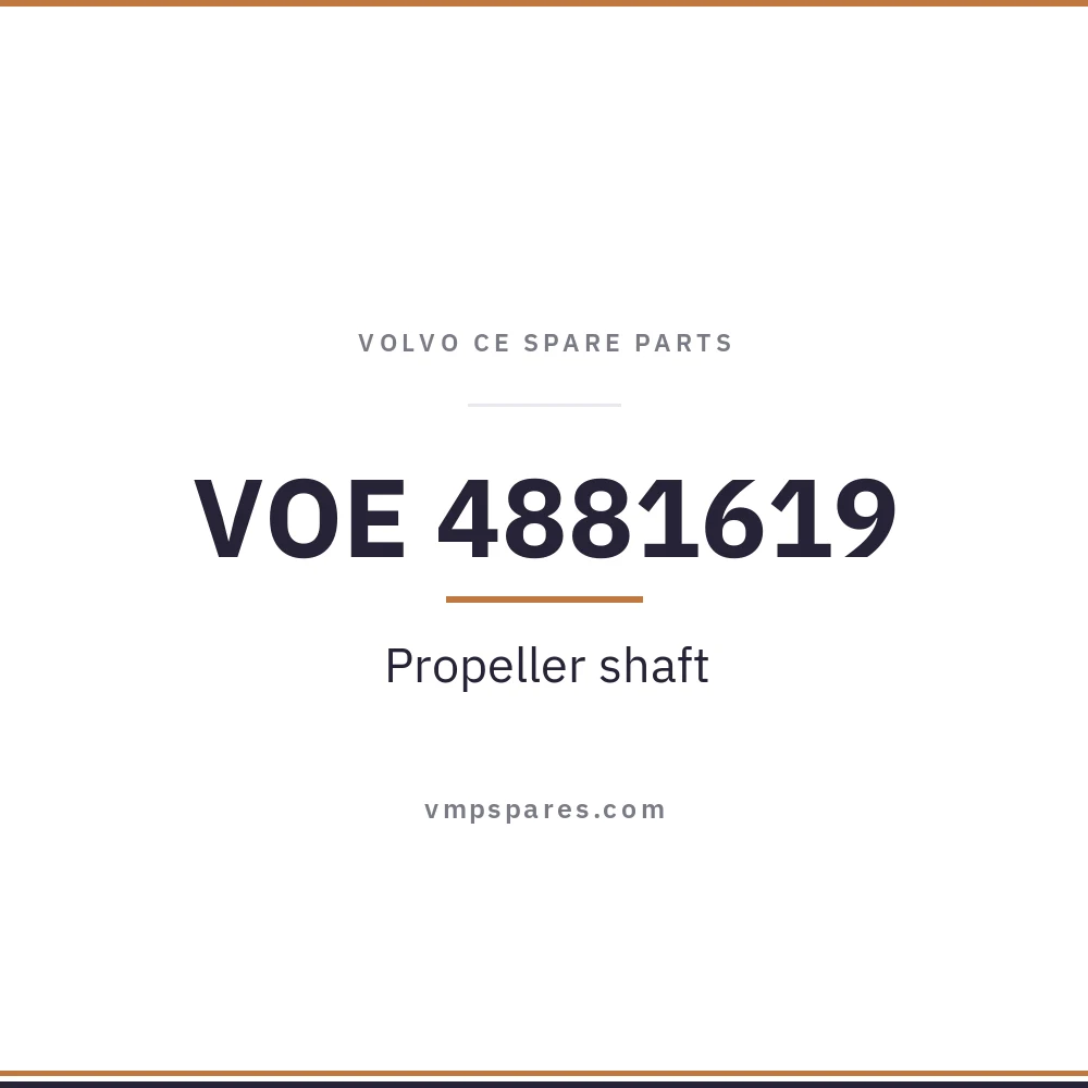 VOE 4881619 – Propeller shaft