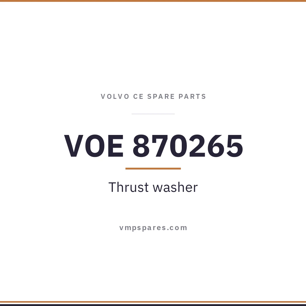 VOE 870265 – Thrust washer
