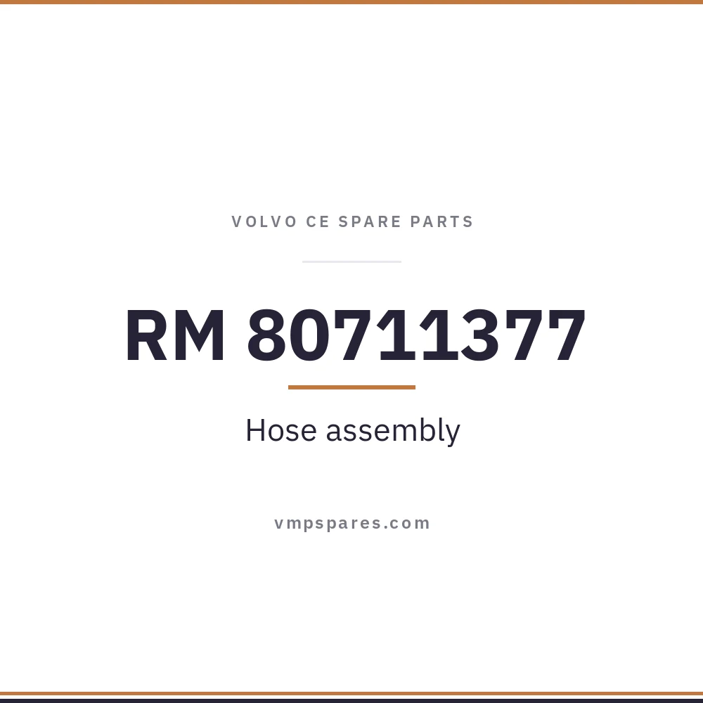 RM 80711377 – Hose assembly