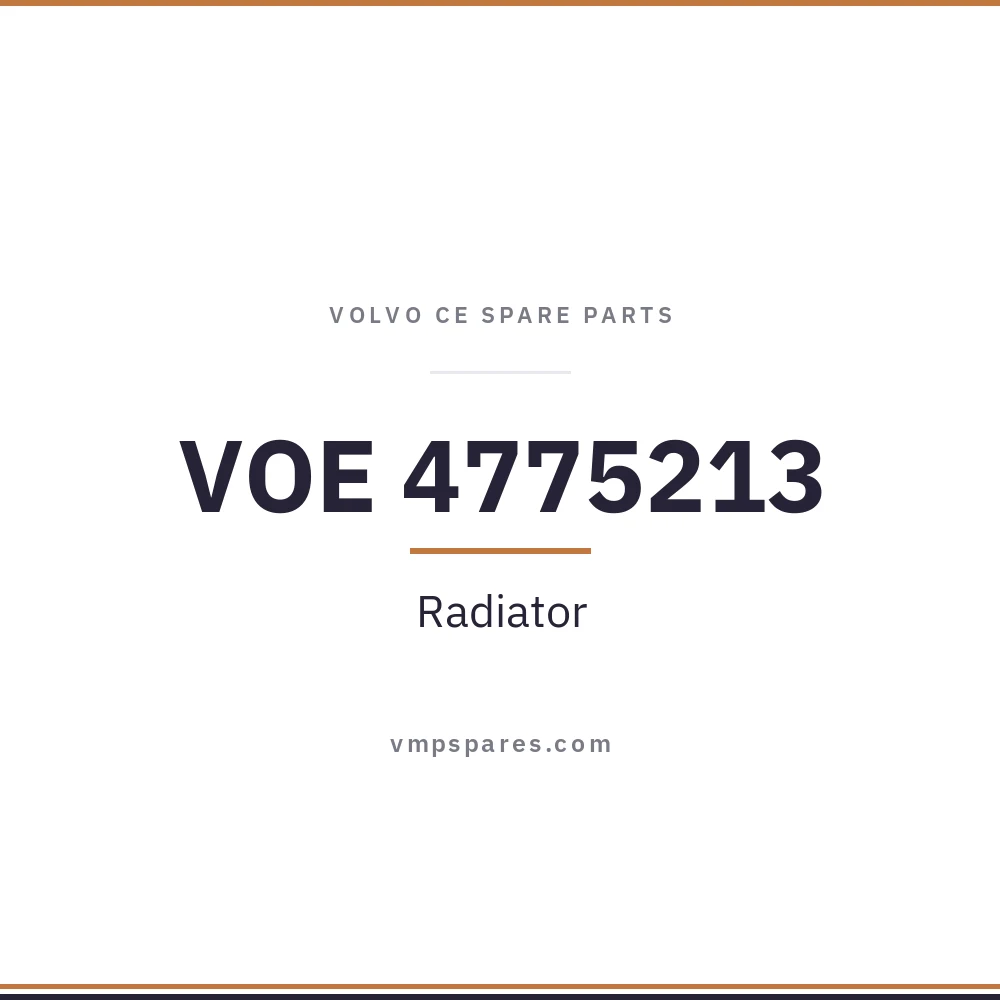 VOE 4775213 – Radiator