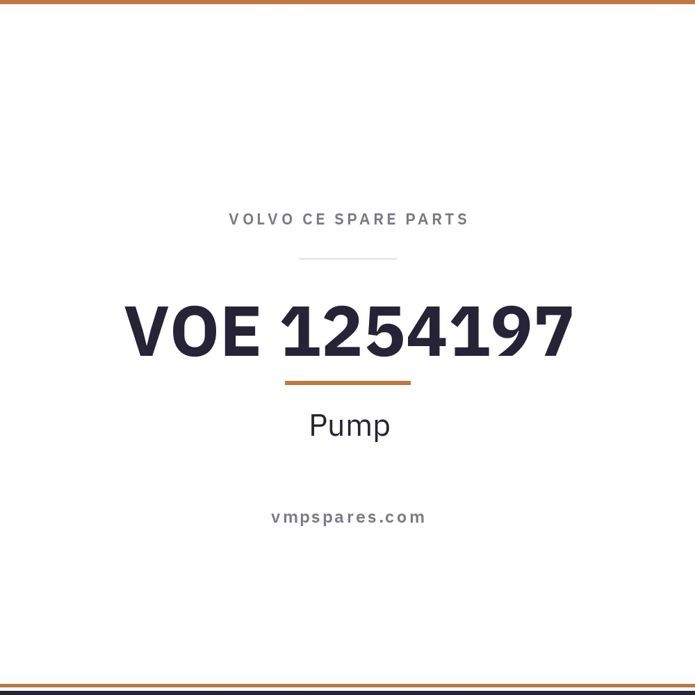 VOE 1254197 – Pump