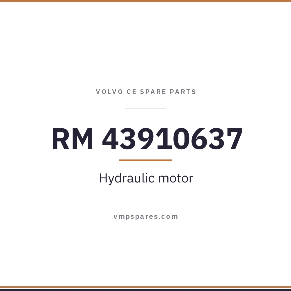 RM 43910637 – Hydraulic motor