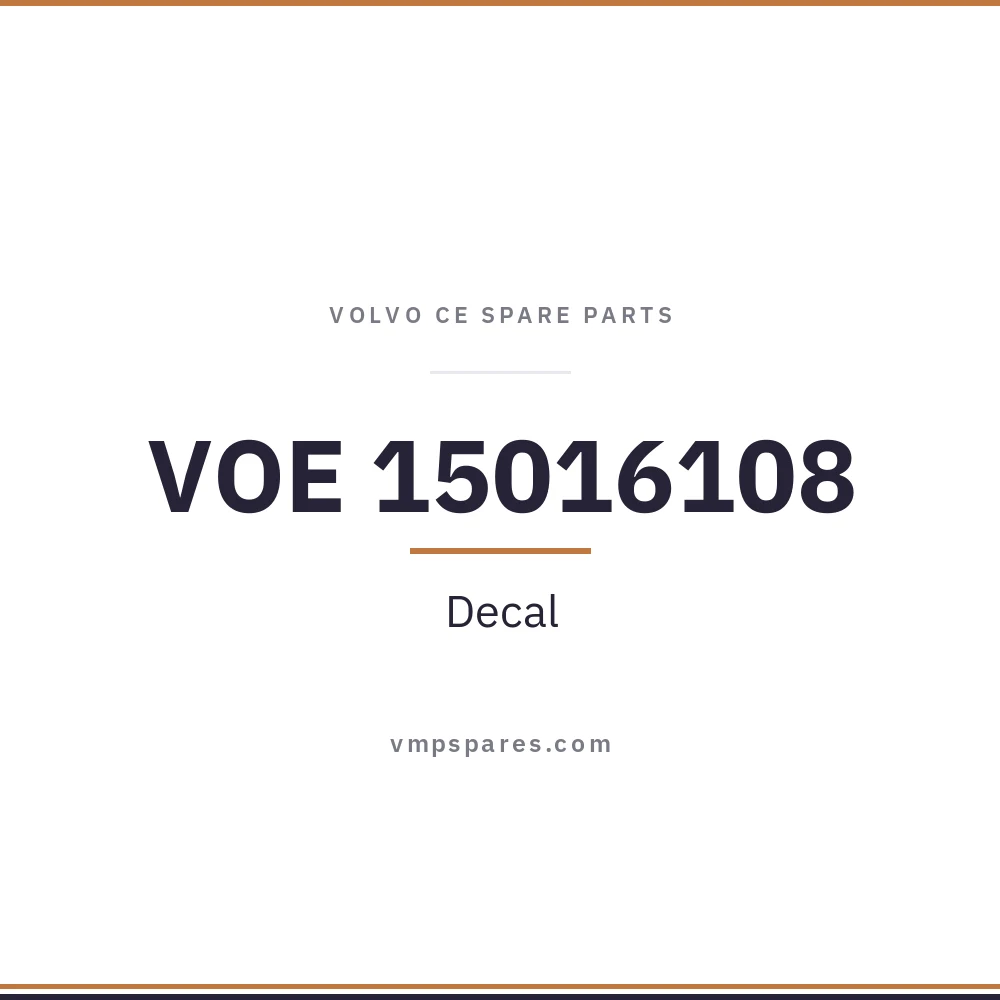 VOE 15016108 – Decal