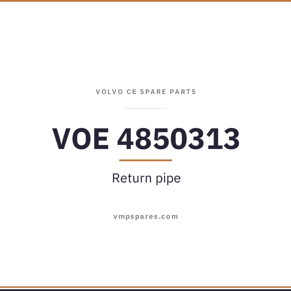 VOE 4850313 – Return pipe