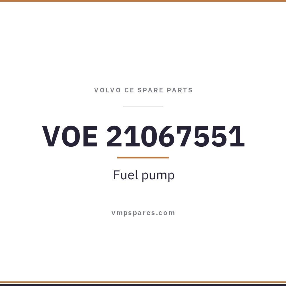 VOE 21067551 – Fuel pump