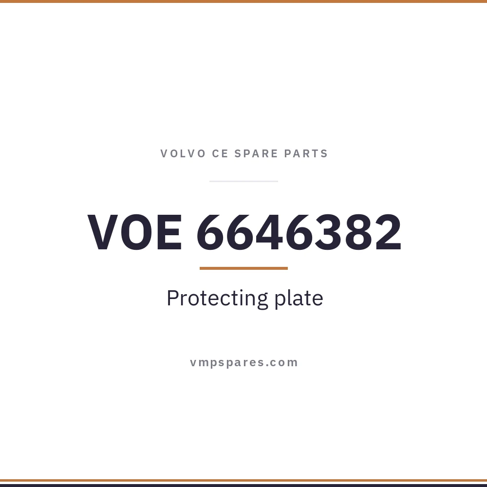 VOE 6646382 – Protecting plate