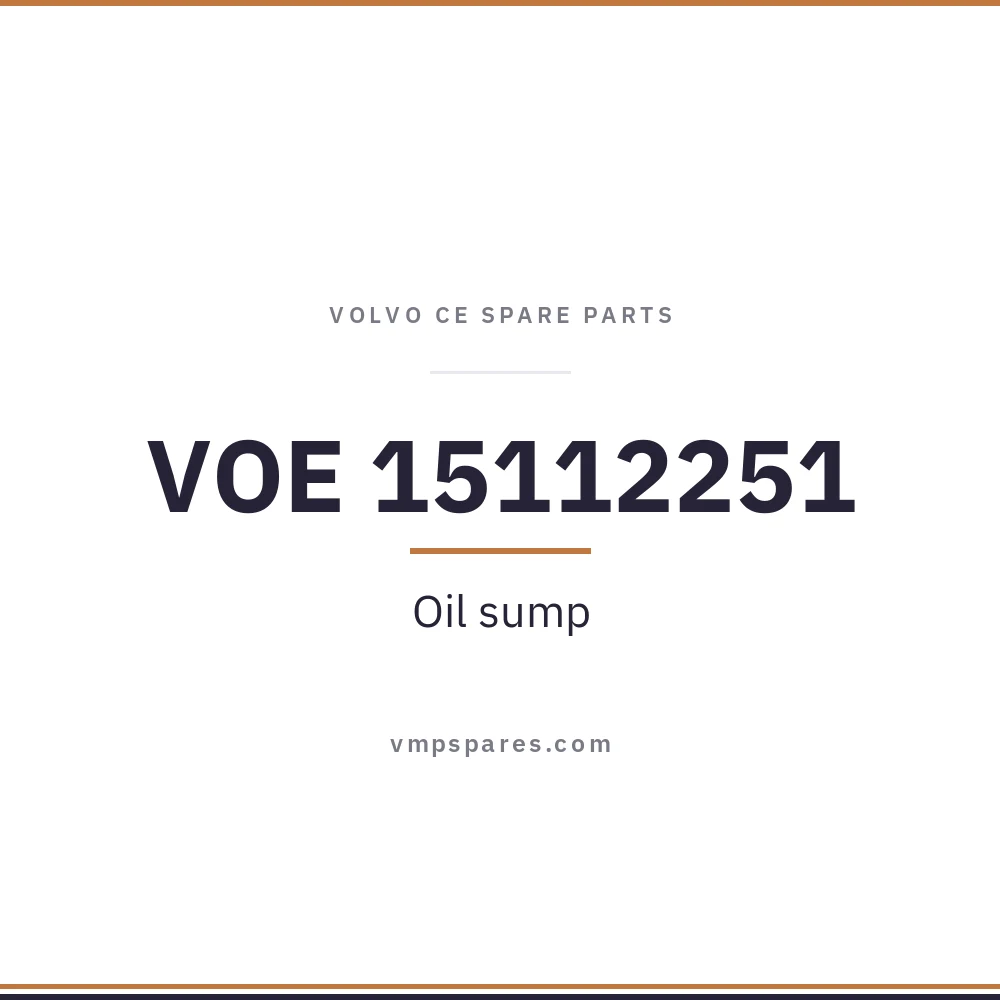 VOE 15112251 – Oil sump