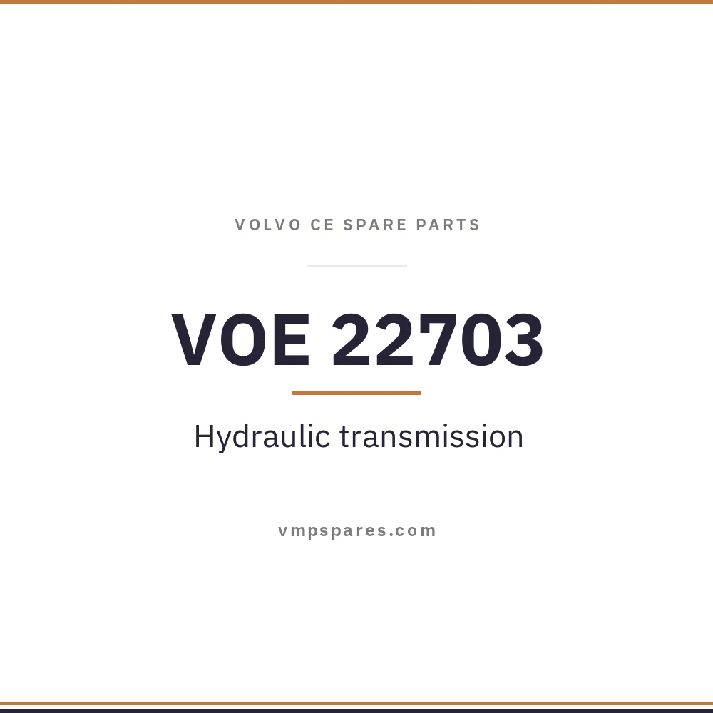 VOE 22703 – Hydraulic transmission
