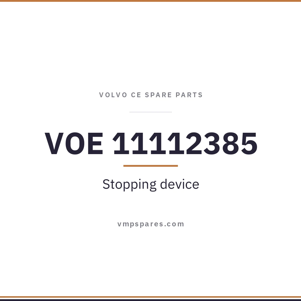 VOE 11112385 – Stopping device