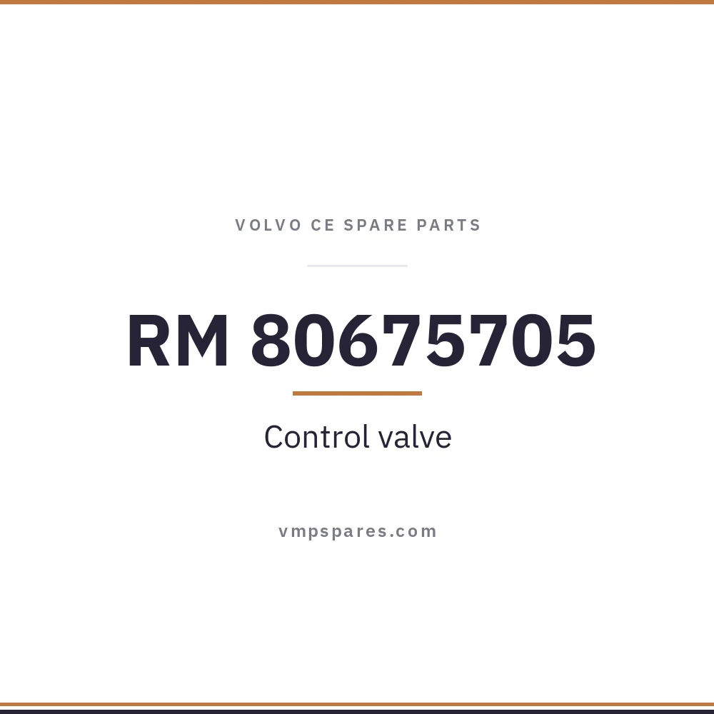 RM 80675705 – Control valve